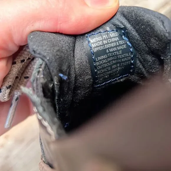 Croft & Barrow Connor Navy Boat Shoes Core Technology EUC Leather - Picture 14 of 14